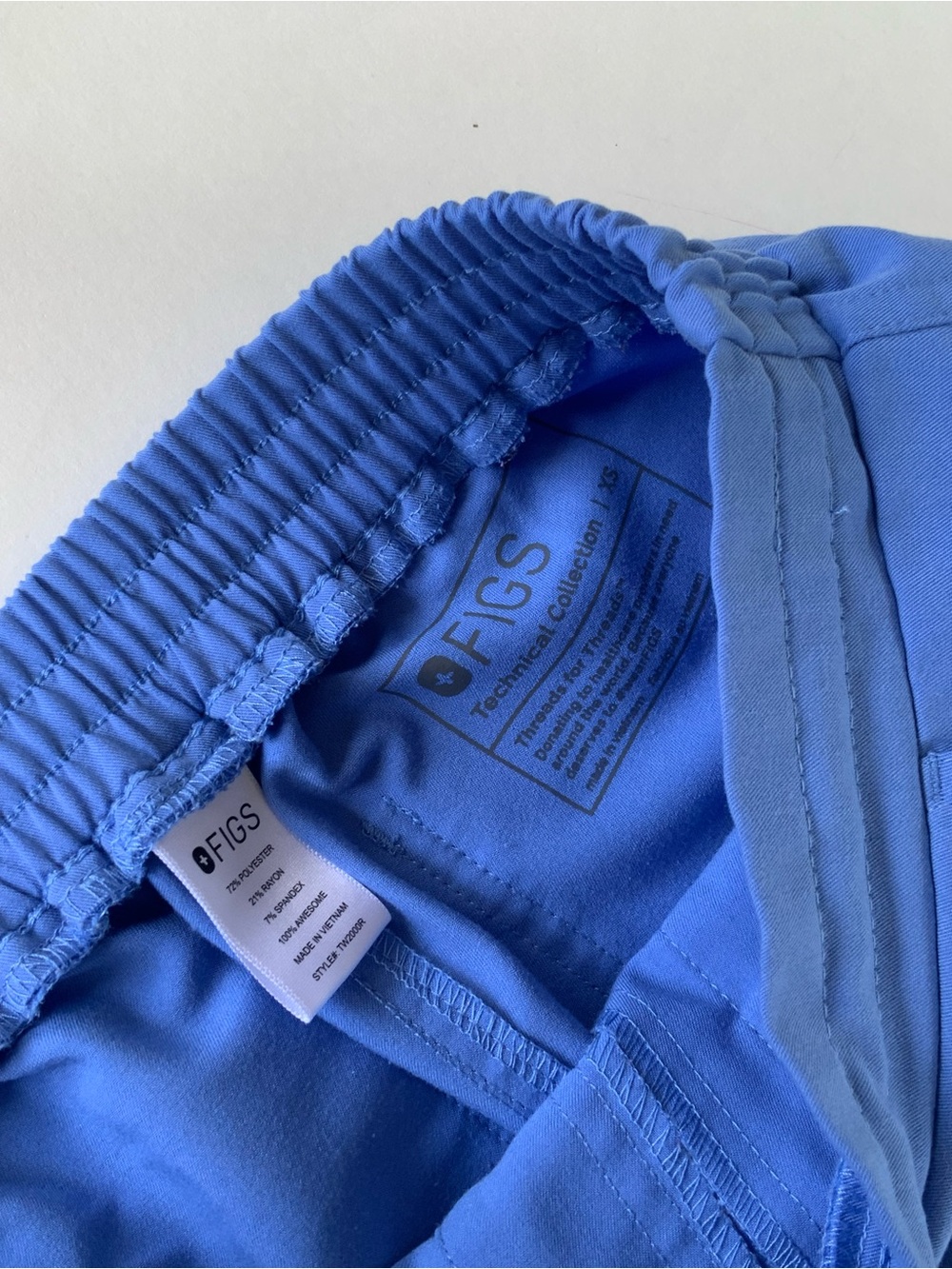 Figs Blue Scrub Bottoms Size XS - Picture 3 of 3